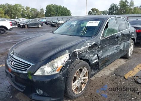 2012 Infiniti G37X z USA, uszkodzony, nr VIN JN1CV6AR6CM978520